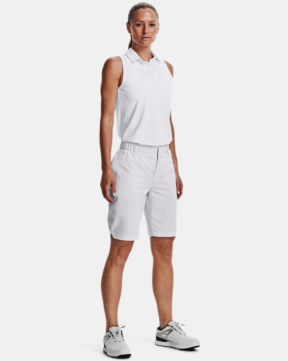 Women's UA Links Printed Shorts, White, pdpMainDesktop image number 2